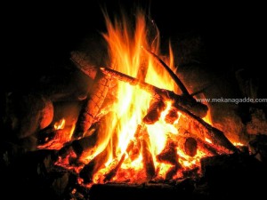 Bonfire at Chikmagalur Homestay