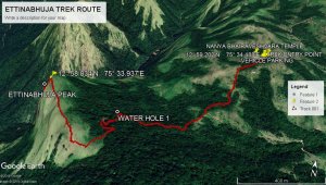 Ettina Bhuja Trek Route